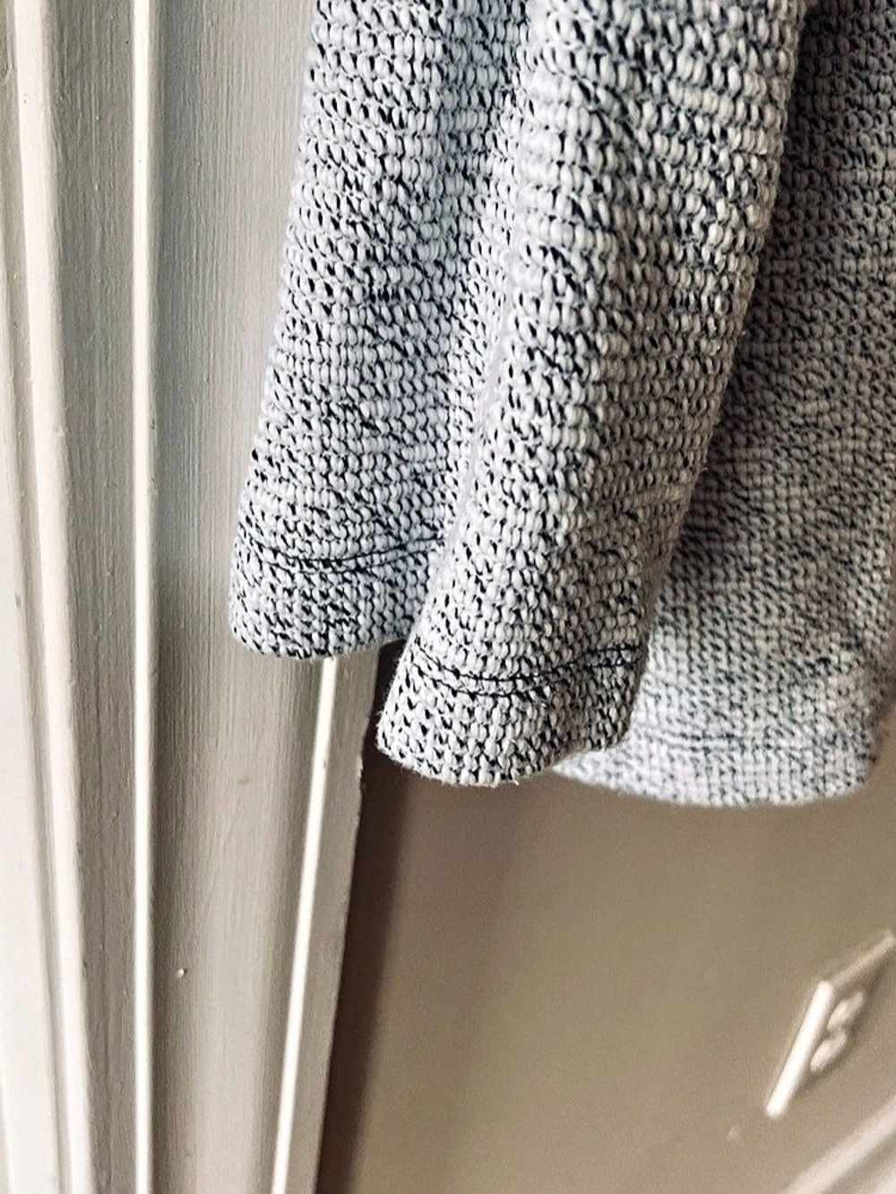 Ruby Rd. Textured Pullover in Gray & Blue XL - Picture 2 of 7